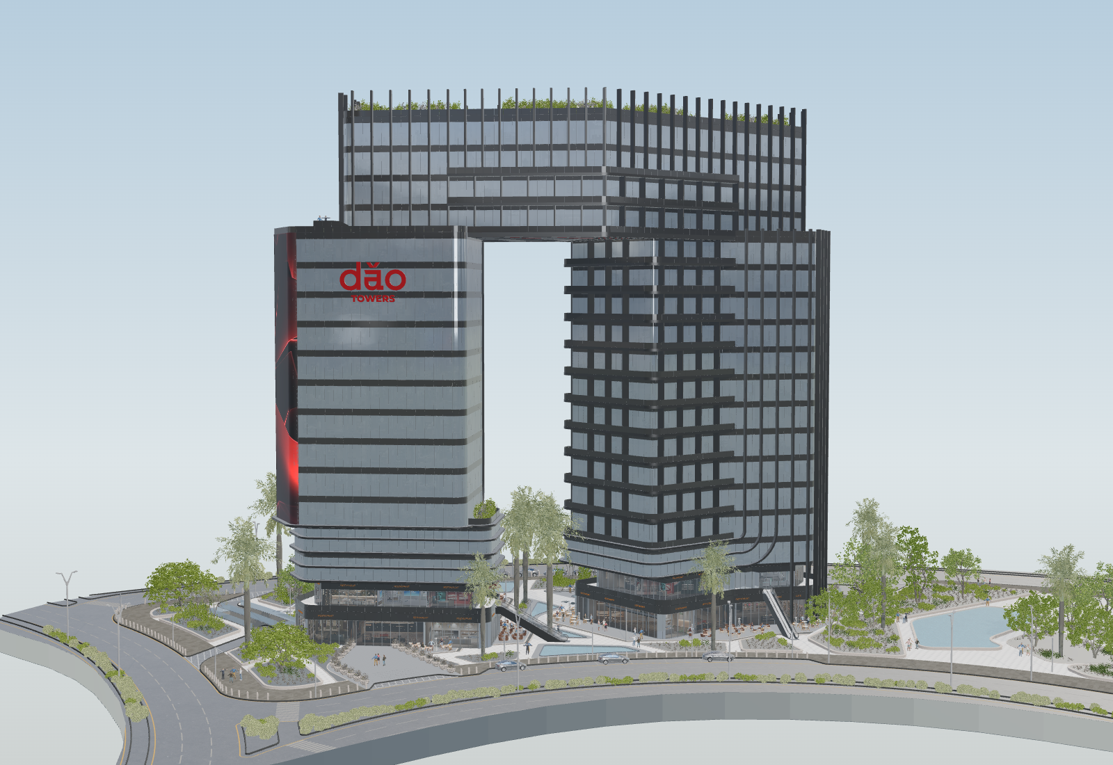 Rendered preview of DAO Towers