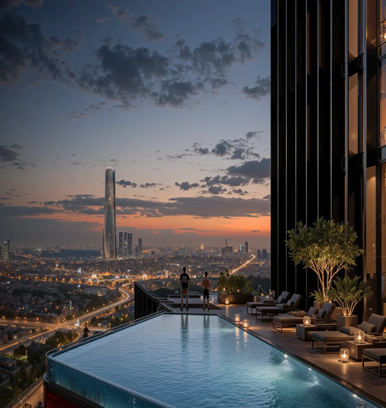 DAO Towers infinity pool and sky lounge